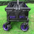 Carrello pieghevole pieghevole da spiaggia da giardino con manico